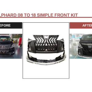 FOR ALPHARD 08 TO 18 SIMPLE FRONT KIT