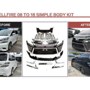 FOR VELLFIRE 08 TO 18 SIMPLE BODY KIT
